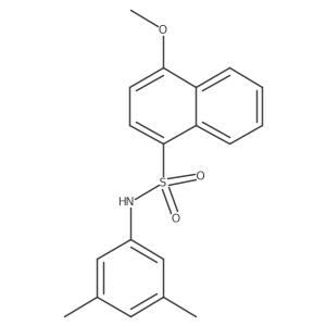 (3,5-Dimethylphenyl)[(4-methoxynaphthyl)sulfonyl]amine Structure