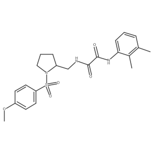 N1-(2,3-dimethylphenyl)-N2-((1-((4-methoxyphenyl)sulfonyl)pyrrolidin-2-yl)methyl)oxalamide Structure