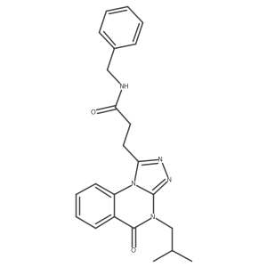 N-benzyl-3-[4-(2-methylpropyl)-5-oxo-4H,5H-[1,2,4]triazolo[4,3-a]quinazolin-1-yl]propanamide Structure