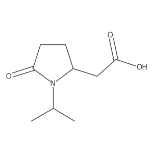 2-[5-Oxo-1-(propan-2-yl)pyrrolidin-2-yl]acetic acid Structure