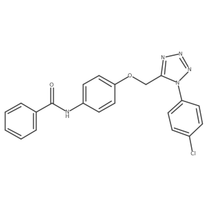 N-(4-{[1-(4-chlorophenyl)-1H-tetrazol-5-yl]methoxy}phenyl)benzamide结构式