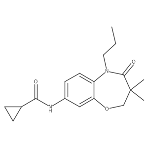 N-(3,3-dimethyl-4-oxo-5-propyl-2,3,4,5-tetrahydrobenzo[b][1,4]oxazepin-8-yl)cyclopropanecarboxamide Structure