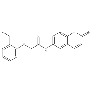 2-(2-methoxyphenoxy)-N-(2-oxo-2H-chromen-6-yl)acetamide Structure