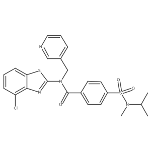 N-(4-chlorobenzo[d]thiazol-2-yl)-4-(N-isopropyl-N-methylsulfamoyl)-N-(pyridin-3-ylmethyl)benzamide Structure