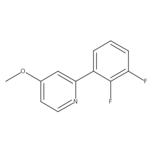 2-(2,3-Difluorophenyl)-4-methoxypyridine结构式