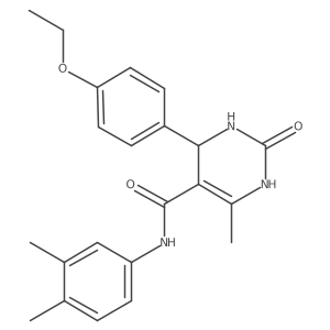 N-(3,4-dimethylphenyl)-4-(4-ethoxyphenyl)-6-methyl-2-oxo-1,2,3,4-tetrahydropyrimidine-5-carboxamide Structure