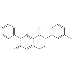 N-(3-bromophenyl)-4-methoxy-6-oxo-1-phenyl-1,6-dihydropyridazine-3-carboxamide Structure