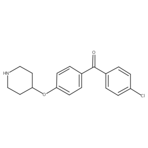 (4-Chlorophenyl)[4-(4-piperidinyloxy)phenyl]-methanone Structure