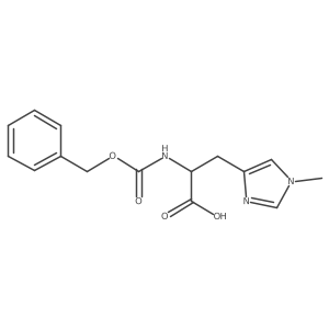 (S)-2-(((Benzyloxy)carbonyl)amino)-3-(1-methyl-1H-imidazol-4-yl)propanoic acid Structure