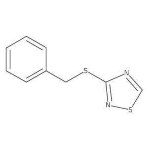 3-[(Phenylmethyl)thio]-1,2,4-thiadiazole结构式