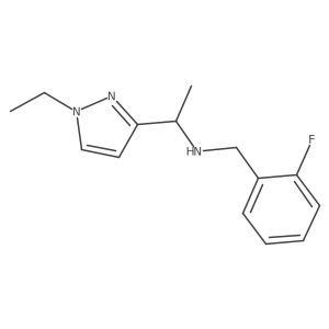 1-Ethyl-N-[(2-fluorophenyl)methyl]-I+/--methyl-1H-pyrazole-3-methanamine Structure