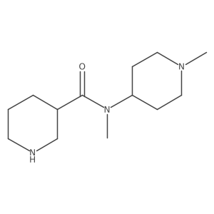 N-Methyl-N-(1-methylpiperidin-4-YL)piperidine-3-carboxamide Structure