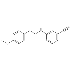 2-[[2-(4-Methoxyphenyl)ethyl]amino]-4-pyridinecarbonitrile Structure