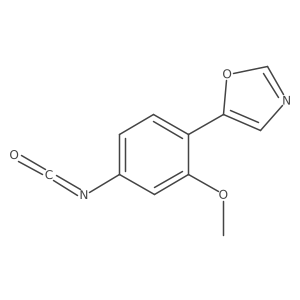 5-(4-Isocyanato-2-methoxyphenyl)oxazole Structure