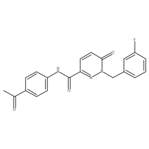 N-(4-acetylphenyl)-1-(3-fluorobenzyl)-6-oxo-1,6-dihydropyridazine-3-carboxamide Structure