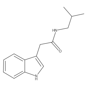2-(1h-Indol-3-yl)-N-isobutylacetamide Structure