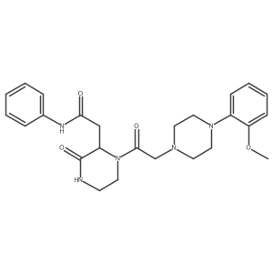 2-(1-{[4-(2-methoxyphenyl)piperazin-1-yl]acetyl}-3-oxopiperazin-2-yl)-N-phenylacetamide结构式