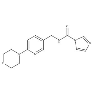N-{[6-(morpholin-4-yl)pyridin-3-yl]methyl}-1H-imidazole-1-carboxamide结构式