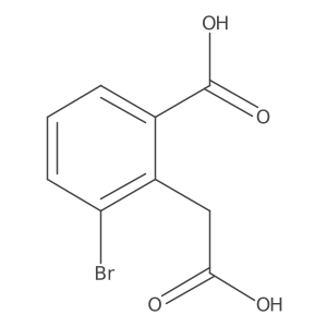 3-Bromo-2-(carboxymethyl)benzoic acid Structure