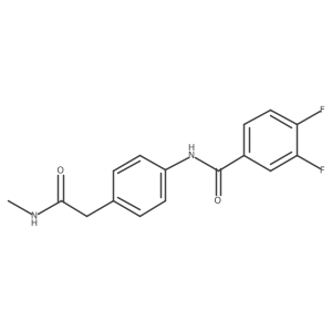 3,4-difluoro-N-{4-[(methylcarbamoyl)methyl]phenyl}benzamide Structure