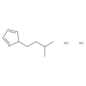 N,N-Dimethyl-2-(1H-pyrazol-1-yl)ethan-1-amine dihydrochloride结构式