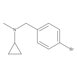 N-[(4-bromophenyl)methyl]-N-methylcyclopropanamine结构式