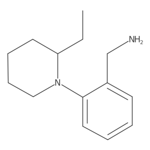 [2-(2-Ethyl-1-piperidinyl)phenyl]methanamine Structure
