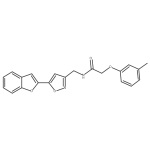 N-((5-(benzofuran-2-yl)isoxazol-3-yl)methyl)-2-(m-tolyloxy)acetamide Structure