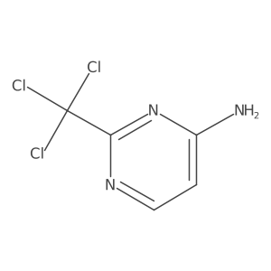 4-Pyrimidinamine, 2-(trichloromethyl)- Structure