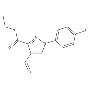 Ethyl 1-(4-fluorophenyl)-4-formyl-1H-pyrazole-3-carboxylate Structure
