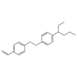 4-(4-(1-Ethoxypropyl)benzyloxy)benzaldehyde Structure