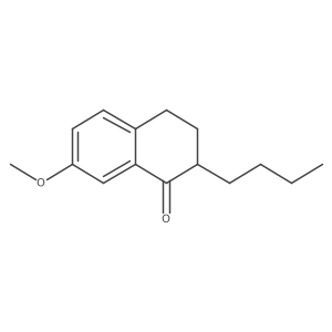 2-butyl-7-methoxy-3,4-dihydronaphthalen-1(2H)-one Structure