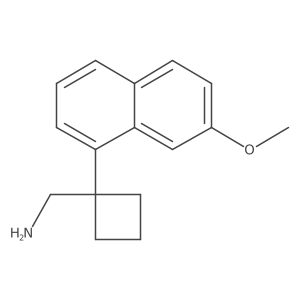 1-(7-Methoxy-1-naphthyl)cyclobutanemethanamine Structure