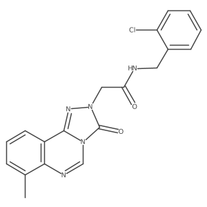 N-(2-chlorobenzyl)-2-(7-methyl-3-oxo-[1,2,4]triazolo[4,3-c]quinazolin-2(3H)-yl)acetamide结构式