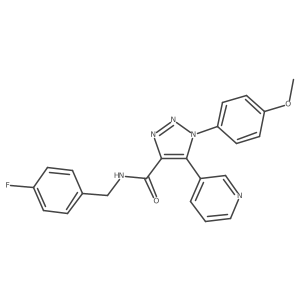 N-(4-fluorobenzyl)-1-(4-methoxyphenyl)-5-(pyridin-3-yl)-1H-1,2,3-triazole-4-carboxamide Structure