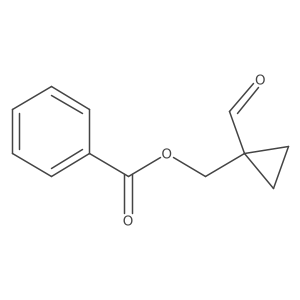 (1-Formylcyclopropyl)methyl benzoate结构式