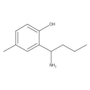 (R)-2-(1-Aminobutyl)-4-methylphenol结构式