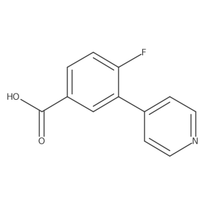 4-Fluoro-3-(pyridin-4-yl)benzoic acid Structure
