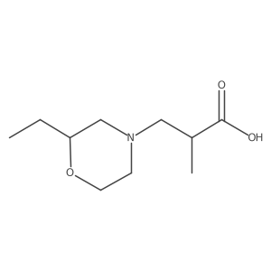 2-Ethyl-I+/--methyl-4-morpholinepropanoic acid结构式