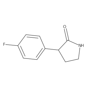 3-(4-Fluorophenyl)pyrrolidin-2-one结构式