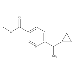 Methyl 6-[(S)-aminocyclopropylmethyl]-3-pyridinecarboxylate Structure