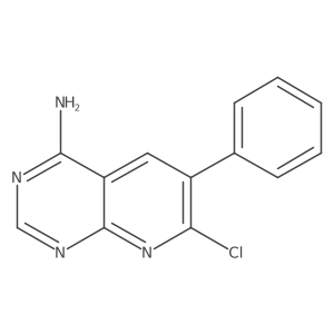 7-Chloro-6-phenylpyrido[2,3-d]pyrimidin-4-amine Structure