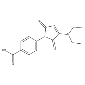 4-[3-(Diethylamino)-2,5-dioxo-2,5-dihydro-1H-pyrrol-1-yl]benzoic acid Structure