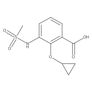 2-Cyclopropoxy-3-(methylsulfonamido)benzoic acid Structure