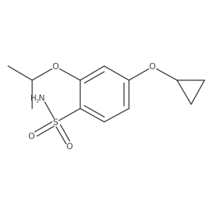 4-Cyclopropoxy-2-isopropoxybenzenesulfonamide结构式