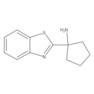 1-(Benzo[d]thiazol-2-yl)cyclopentan-1-amine Structure