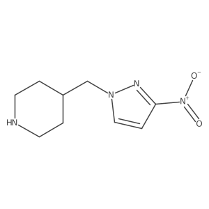 4-[(3-nitro-1H-pyrazol-1-yl)methyl]piperidine Structure