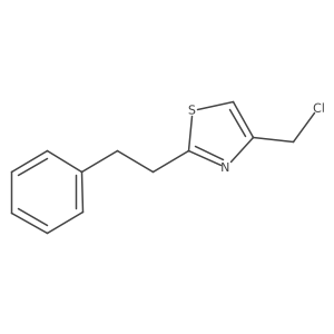 4-(Chloromethyl)-2-(2-phenylethyl)-1,3-thiazole结构式