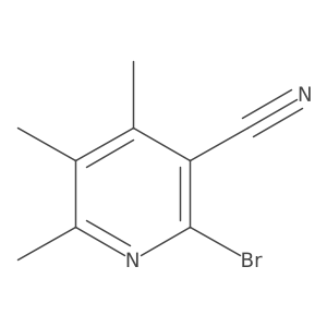 2-Bromo-4,5,6-trimethyl-3-pyridinecarbonitrile Structure