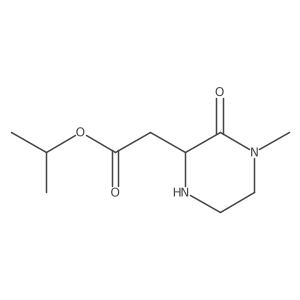 Isopropyl 2-(4-methyl-3-oxo-2-piperazinyl)acetate Structure